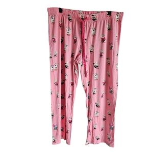 Disney X Nite Nite Munki Munki Pink Seven Dwarves Pajama Pants